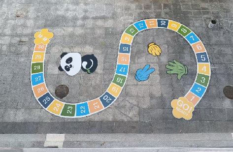 德宏地面游戏彩绘