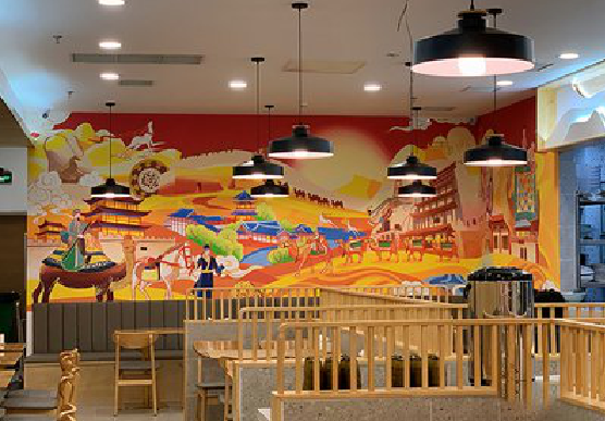 德宏商业空间彩绘介绍。