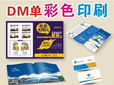 德宏单页印刷，色彩搭配简单。