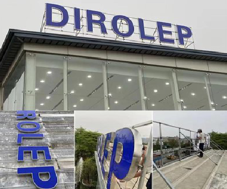 德宏楼顶发光字安装的注意事项。